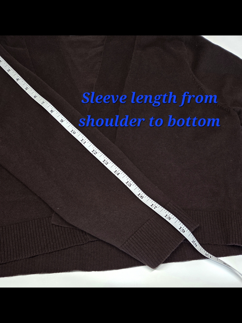 Calvin Klein Women's Dark Brown Open-Front Cardigan, Cropped Short Bolero Style - Picture 9 of 11